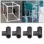 Belleshopp Eujgoov Nhựa PVC Đầu nối góc phải góc Tee 20 mm Đường kính trong 10 CÁI Phụ kiện đường ống 3 chiều cho nội thất ống nước Mối nối nhà kính và kết nối lều (Màu trắng)