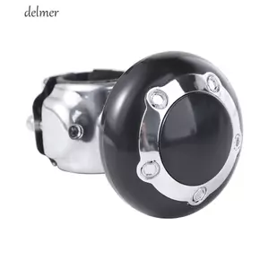Tay cầm bóng vô lăng DELMER, Bộ chuyển đổi ABS Vô lăng Spinner Núm, Xe đa năng Xoay màu đen Phụ kiện ô tô Xe ô tô