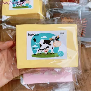 Đồ chơi Fidget gạch bơ JUNYUE88US, Đồ chơi kẹp gạch sữa phục hồi chậm siêu mềm, Gạch sữa ngộ nghĩnh Đồ chơi ép lỗ thông hơi dâu tây thư giãn cho trẻ em