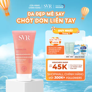 Gel rửa mặt không xà phòng cho da khô, nhạy cảm SVR Topialyse Gel Lavant 55ml