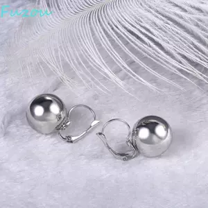 Bông tai FUJIOU Bông tai thời trang Vòng tròn lớn Trang sức Bông tai Dangle