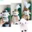 QEARY Móc khóa cừu nhỏ, Móc khóa cừu PP Cotton DIY, Chủ đề động vật Cừu mặt trần Tân Cương Kawaii Lưu niệm du lịch Móc khóa Phụ kiện
