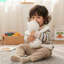 Đồ chơi nhồi bông động vật QEARY, Đồ chơi nhồi bông mềm chất lượng cao 35cm, Hoạt hình dễ thương Mềm mại sang trọng Gấu trắng nhồi bông Đồ chơi động vật sang trọng cho bé gái