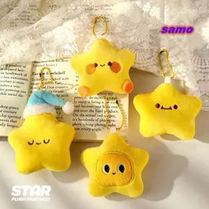 Móc chìa khóa sang trọng SAMO Star, Móc khóa ngôi sao búp bê nhồi bông lông tơ, Đồ chơi sang trọng mềm mại tinh tế Trang sức thời trang Túi búp bê dễ thương Mặt dây chuyền quyến rũ Quà tặng Giáng sinh