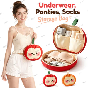 Túi đựng đồ lót du lịch PYCOU, Túi đựng quần áo dung tích lớn 3 trong 1, Túi đựng quần áo thân mật di động chống nước hoạt hình Túi xách Quần lót, Quần lót, Tất lưu trữ