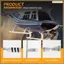 RC Toy Helicopter Nâng cấp C138 Bộ khung gầm và cánh quạt đuôi cho RC ERA C138 Bell 206 1: 33 RC Toy Phụ tùng máy bay trực thăng