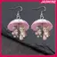 JASMINE Thời Trang Acrylic 2D Bông Tai Phẳng Phong Cách Hoạt Hình Động Vật Thiết Kế Mặt Dây Chuyền Bông Tai Cá Tính Phụ Kiện Dành Cho Nữ JASMINE