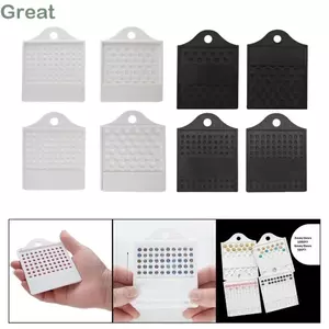 Bảng định cỡ hạt TUYỆT VỜI, Dụng cụ đo 3 / 4 / 6 / 8mm bằng nhựa, Bộ đếm trượt lỗ treo trang sức Bộ sắp xếp hạt DIY Craft