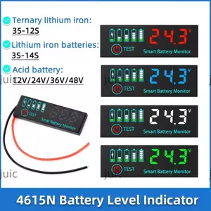 JUIC 1 Cái Chỉ Báo Mức Pin, Máy Đo Màn Hình DC7-55V Máy Kiểm Tra Pin Axit Chì, Màn Hình LED Đa Năng Đồng Hồ Đo Mô Đun Màn Hình LCD Đồng Hồ Điện Tử