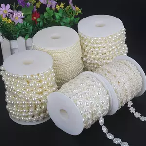 JULYHOT ABS Vòng Ngọc Trai Hạt Dây DIY Thủ Công Đồ Trang Sức Trang Trí Váy Cưới Massivedeals