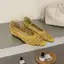 TT Rỗng Khắc Giày Đế Bằng Nữ Giày Đơn Khóa Phẳng Giày Ba Lê Thoải Mái Phù Hợp Với Giày Sandal Thoáng Khí