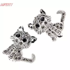 HFSHY Mèo Nhỏ Dễ Thương Trâm Cài Pin Cổ Mạ Bạc Áo Sơ Mi Kẹp Thời Trang VN