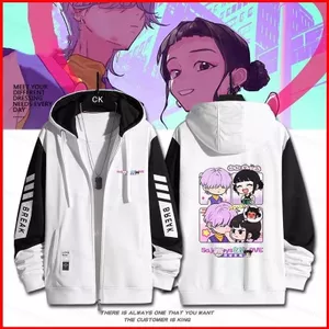 K-Pop Demon Hunters HUNTR / X Rumi Mira Zoey anime dây kéo Áo khoác Unisex Top