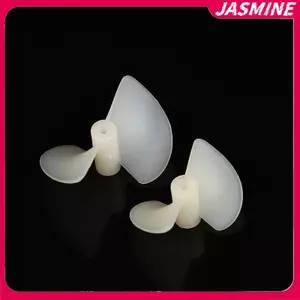 JASMINE 1 Cặp D22mm / 26mm CW / CCW Điện Nylon Chống Đỡ Vít DIY Trắng Hai Lá Cánh Quạt Cho Rc Thuyền Mô Hình 2mm Trục JASMINE