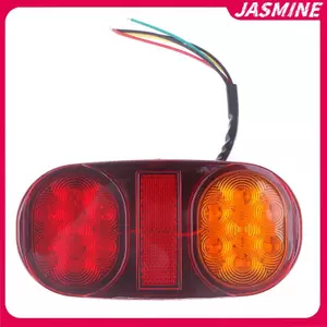 JASMINE 1Pc 28LED 12V Xe Tru LED Phía Sau Đuôi Đèn Cảnh Báo Đèn Báo Biến Tín Hiệu Đèn Phanh Chống Nước Cho Xe Kéo Đoàn lữ Hành JASMINE