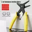 GE Circlip Kìm 2 Trong 1 Kìm mục đích kép bên trong và bên ngoài Kìm lò xo bên ngoài Công cụ loại bỏ vòng giữ lớn VN
