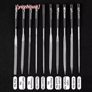 10 Cái / bộ Kim Loại Tập Tin Bộ Gỗ Rasp Kim Loại Đánh Bóng Tay FileTools Thép Rasp Needl Filing Cho Kim Loại Thủy Tinh Đá Gỗ Khắc