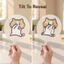 Quạt cầm tay dạng thấu kính mèo dễ thương gia đình Quạt làm mát cầm tay có hoa văn được thiết kế để sử dụng lặp lại trong