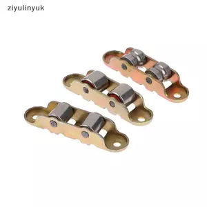 Ziyulinyuk 80 Loại Flat / Rãnh Đôi Bánh Xe Trượt Kim Loại Cửa Sổ Ròng Rọc Hỗ Trợ Đáy Trượt Con Lăn Tra Phụ Kiện Phần Cứng VN