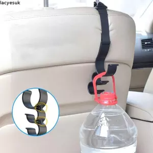 Móc treo ghế sau ô tô LACYESUK, Móc treo ghế sau ô tô tiết kiệm không gian đa chức năng bền bỉ Lắp đặt miễn phí 3 móc tựa đầu ô Giá đỡ ghế sau