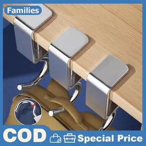 Túi treo không cần đục lỗ Móc bàn học sinh Túi treo bên Túi xách Móc bàn đa chức năng