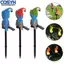 <cosyh>Elegant Resin Solar Light for Garden Parrot Animal Lawn Ornament Waterproof Lamp