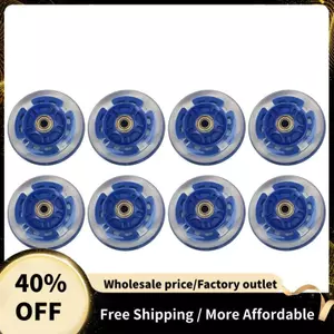 Bánh xe trượt patin thay thế đèn LED tự động 8 gói Con lăn 70mm để trượt băng công viên thành phố cho xe tay ga