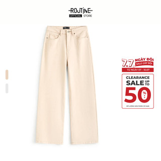 Quần Denim Nữ Trơn Form Straight - Routine 10S25DPAW002