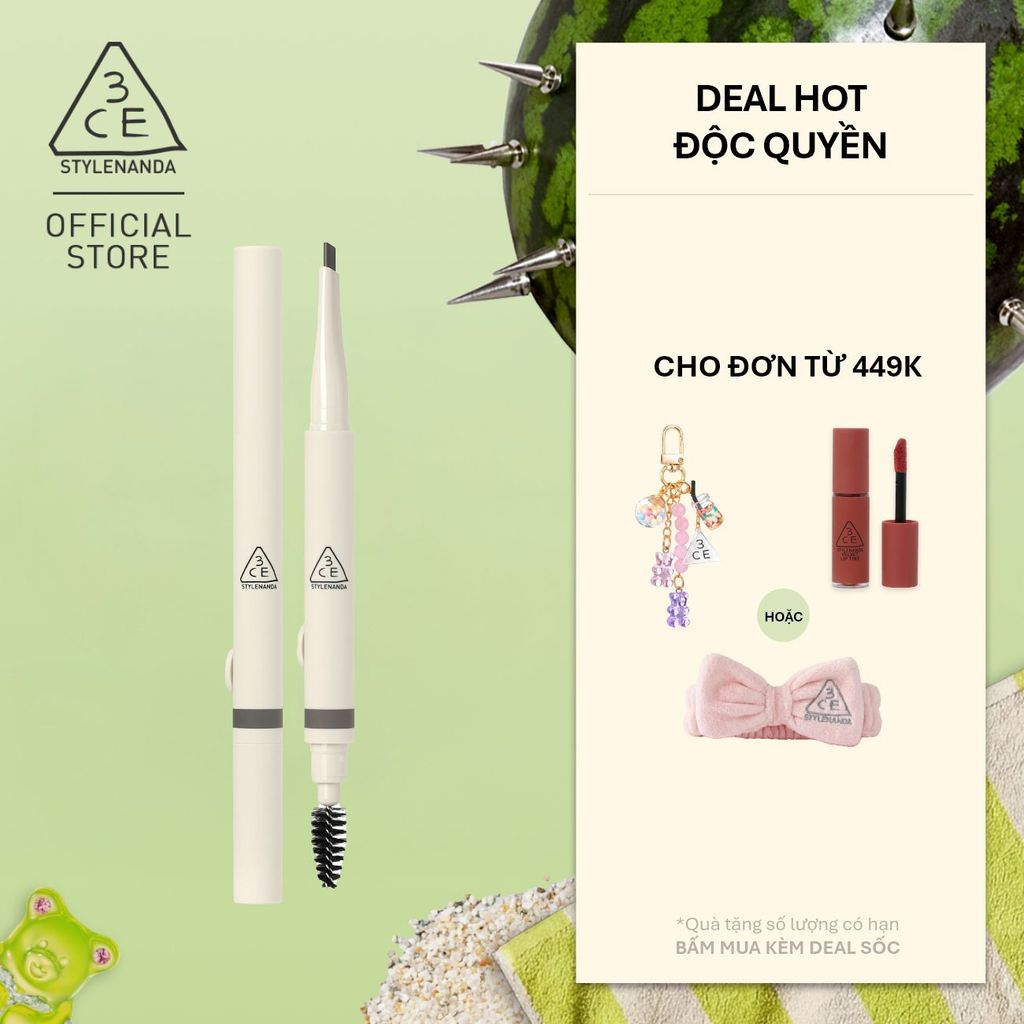 Bút Kẻ Mày Thiết Kế Dễ Sử Dụng 3CE Easy Brow ​Designing Pencil