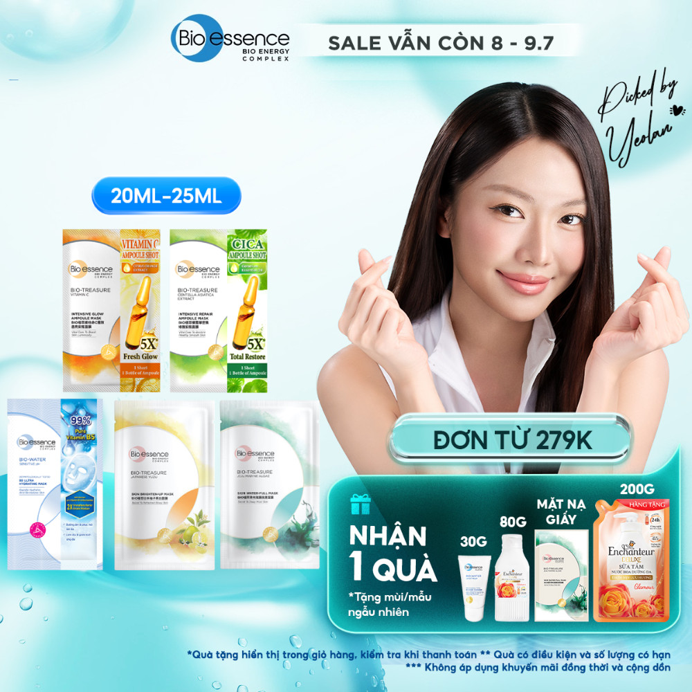 Mặt nạ dưỡng da ẩm mượt Bio-Essence Skin Mask 20ml / 25ml