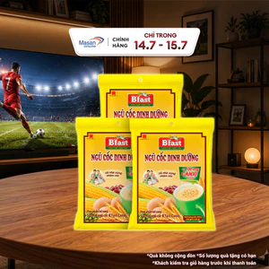 Combo 3 Túi Sữa Hạt Ngũ Cốc B'Fast Canxi - Túi 20 Gói x 25g