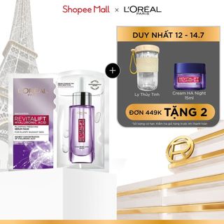 Mặt nạ kết hợp serum căng mịn Revitalift Fresh Mix Plumping Serum L'Oreal Paris 33g