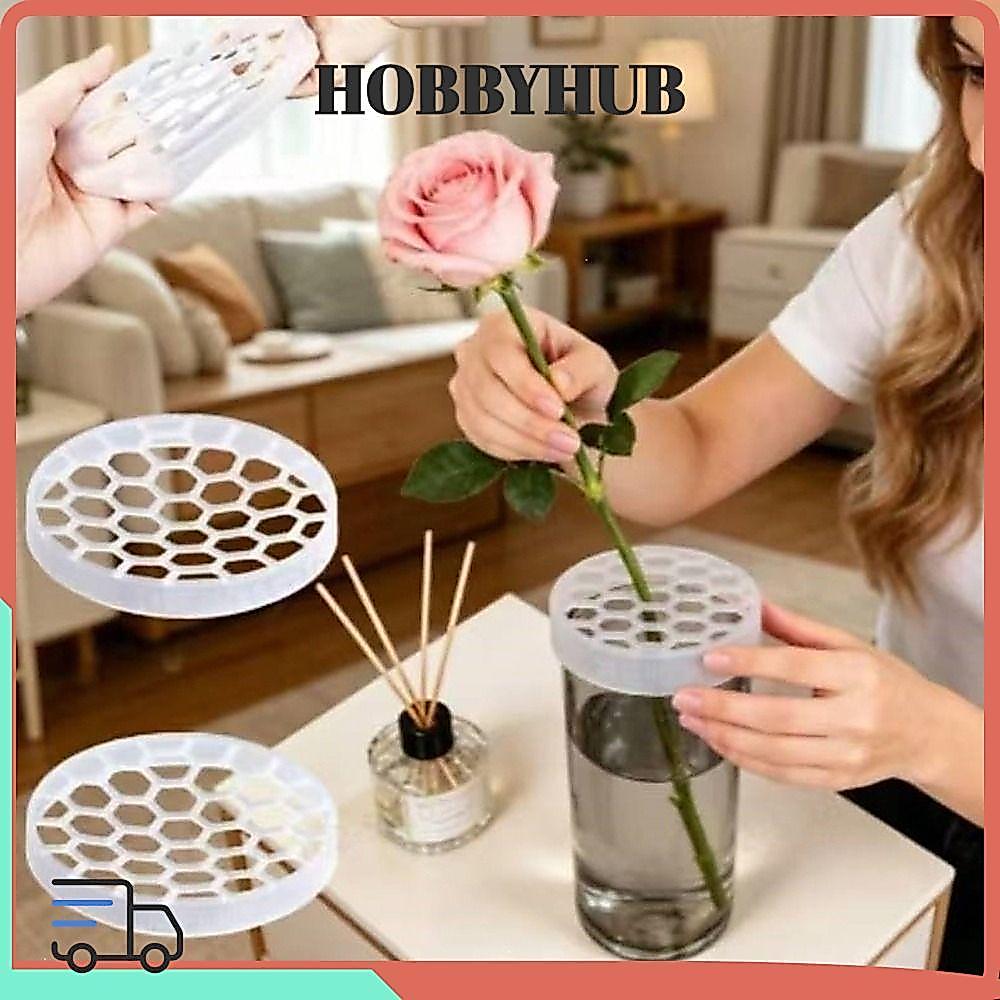 HOBBYHUB Lưới Cắm Hoa Tổ Ong Silicone Có Thể Tái Sử Dụng Dụng Cụ Cắm Hoa Tự Làm Trang Trí Nhà Mới