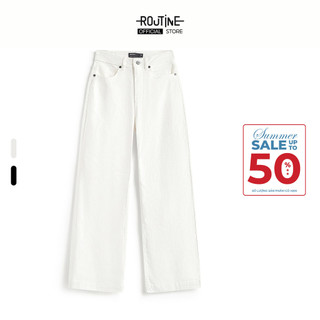 Quần Jeans Nữ Ống Loe Thêu Nhỏ Basic Form Flare - Routine 10S25DPAW024