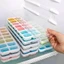 Combo 3 Khay đá Silicon nắp đậy 14 viên, Khay đựng đá tủ lạnh, Làm đá thạch kem bảo quản chống mùi tuyệt đối