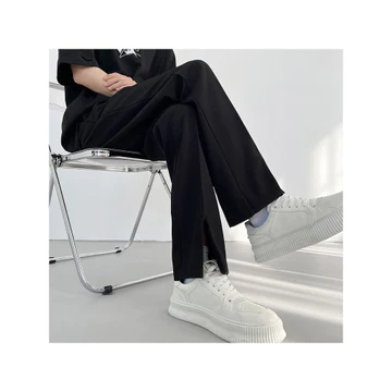 quần tây nam big size quần tây nam Quần dài lụa băng mùa hè American High Street