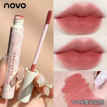 son black rouge son bóng black rouge NOVO Matte Lip Gloss Son Môi Nữ Nhung Matte Lip Gloss Lip Gloss Oil Làm Trắng Tự Nhiên Phong Cách Học Sinh