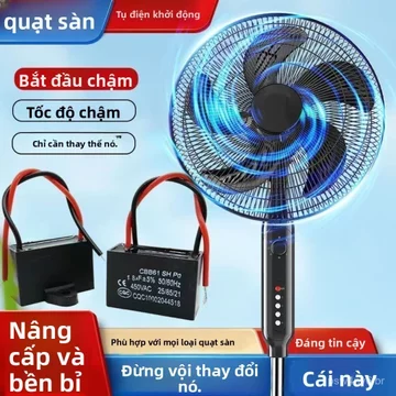 Tụ khởi động quạt điện.5uF dùng cho quạt bàn quạt đứng quạt treo tường dễ lắp đặt