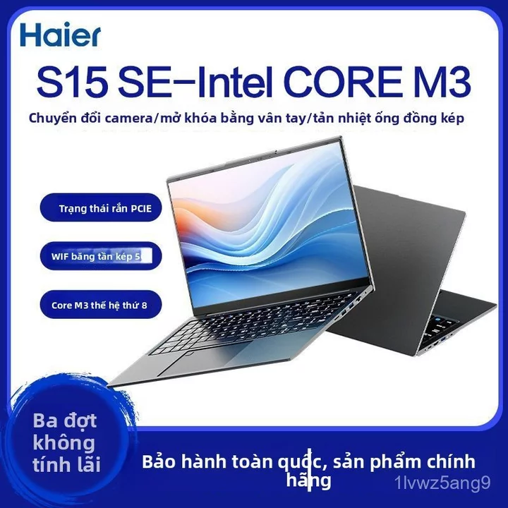 Laptop 15.6in Intel Core M3 mỏng nhẹ cấu hình cao cho văn phòng học tập giải trí