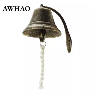 Chuông Cửa Gang Chuông Cửa Treo Tường Chuông Cửa Treo Bữa Tối Chuông Cửa Vào Chuông Hạng Nặng Kim Loại Bền Xây Dựng Nhìn Rõ Ràng Âm Thanh Suita