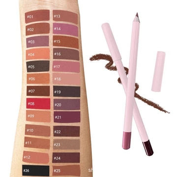 Phong Cách Mới 26 Màu Matte LIP Bút Chì Nâu Đậm Mịn Dễ Tô Màu Hồng Bút Chì Son Môi Bút LIP LINER