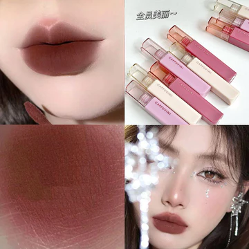 Bề Mặt cappuvini Matte Lip Glaze Son Môi Son Môi Son Môi Giá Rẻ Nhung Bóng Sinh Viên Men Không Bùn Matte Trắng Miệng