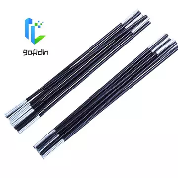 GOFIDIN 2 Phụ kiện sửa chữa cắm trại, Cột lều cắm trại bằng sợi thủy tinh có thể điều chỉnh, Khớp ổn định nhiều kích thước Di động Sợi bền Cột thủy tinh cắm trại