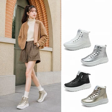 Size35-42, Giày Cotton nữ ấm áp mùa đông dày dặn, Giày bốt chống trượt chống thấm nước cho nữ, Giày bốt ngắn nữ, Giày bốt nữ
