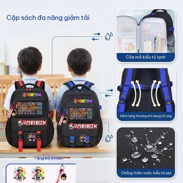 Robiox balo đi học balo đi học nữ balo học sinh cấp 2 balo bé trai Nữ balo trẻ em balo chống gù cho bé ba lô đi học