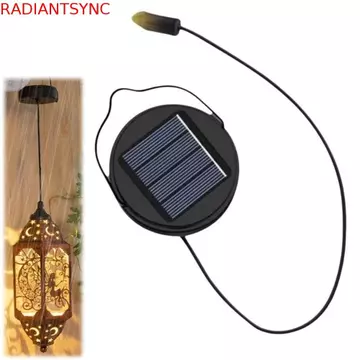 Đèn thay thế đèn năng lượng mặt trời RADIANTSYNC, Đèn treo LED năng lượng mặt trời chạy bằng năng lượng mặt trời DIY, Chiếu sáng ngoài trời Đèn trắng màu đen 400Mah Trang trí sân đèn trang trí năng lư
