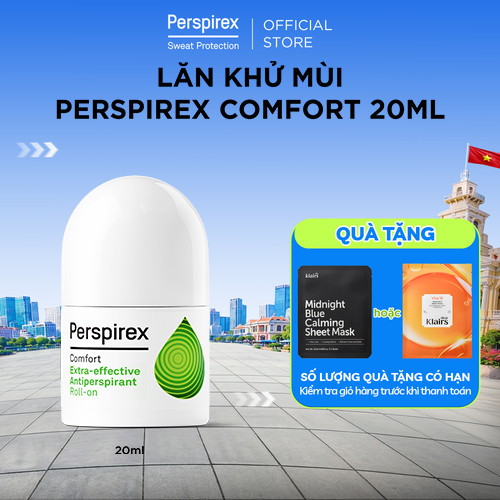 Lăn Khử Mùi Perspirex Comfort: Dành cho da nhạy cảm hoặc da thường ít đổ mồ hôi