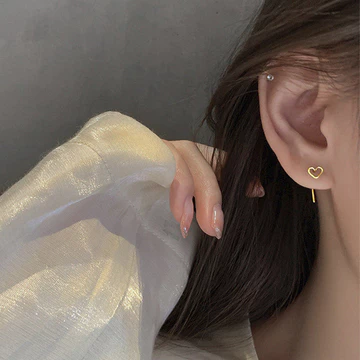 | 【earrings】 | ☆Bông Tai Trái Tim Rỗng Nữ Đơn Giản Thoáng Mát Phong Cách Nữ Nhỏ Khuyên Tai Phong Cách Mới Bông Tai Bông Tai Bông Tai Bông Tai Bông Tai♨