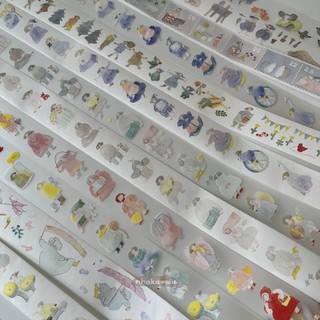 Washi tape PET tape chiết Dodolulu tổng hợp nhiều mẫu
