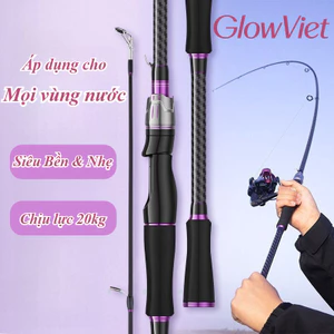 Cần Câu Lure Carbon Sói Đen - Dài 1m65/1m8, Chịu Tải 5-7kg, Dùng Máy Ngang & Đứng, Siêu Bền Nhẹ